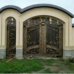 درب ویلایی قاب دار محوطه با فریم فلزی مقاوم