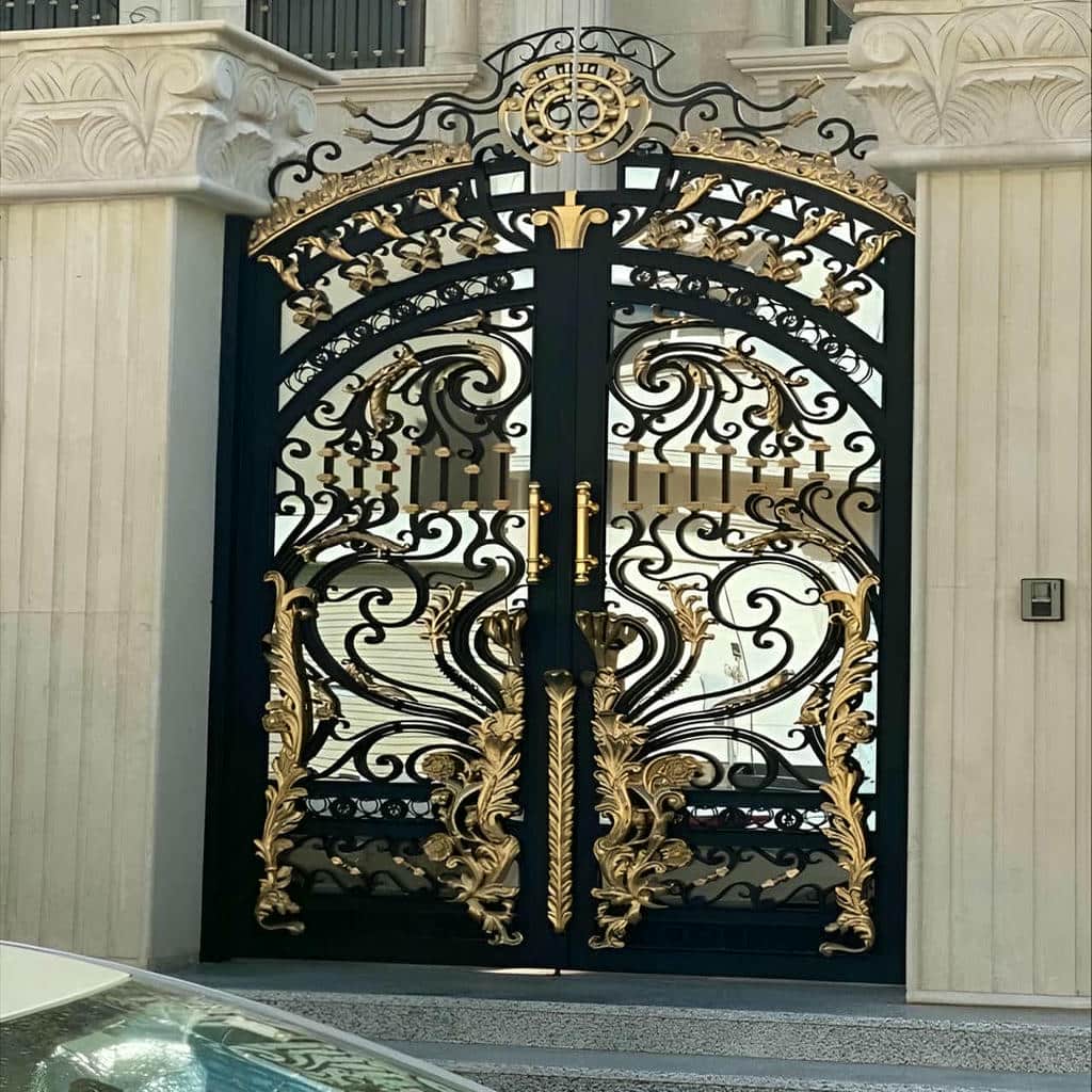 درب پارکینگ سنگین با شاسی دوبل با رنگ کوره ای مقاوم