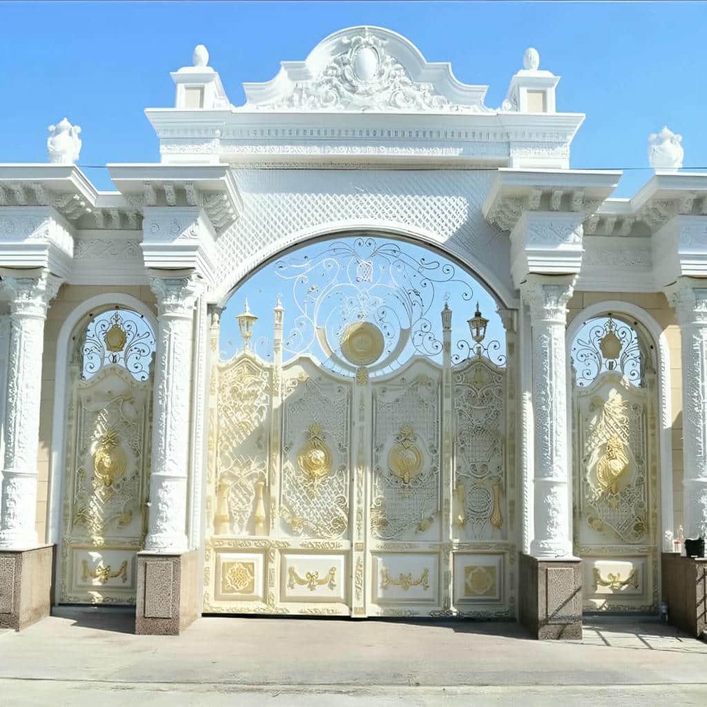 درب ویلایی ترموود نمای چوبی با نصب چهارچوب فلزی