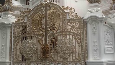 درب حیاط ریلی ماشین رو با ریل کف تراز و حرکت روان