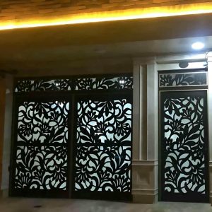 11 طرح درب پارکینگ با شاسی فلزی تقویت شده