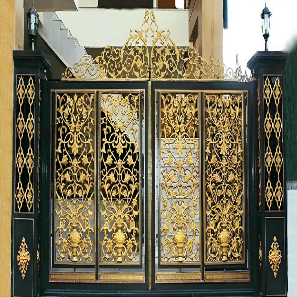 درب پارکینگ ساختمان چند واحدی با مدل دو لنگه کاربردی