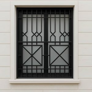 8 طرح حفاظ پنجره طرح دار لیزری