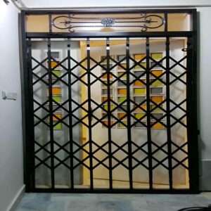 حفاظ متحرک فلزی ورودی ساختمان