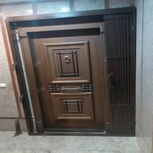 حفاظ ضربدری آکاردئونی ساختمان قدیمی با ساختار فلزی