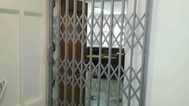 حفاظ کشویی مجتمع پرتردد با ساختار فلزی مقاوم حفاظ کشویی مجتمع پرتردد با ساختار فلزی مقاوم