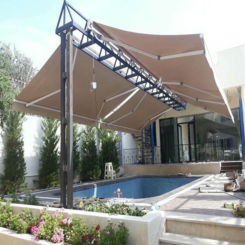 سایبان مغازه برقی اتوماتیک