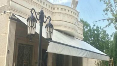سایبان برقی کم صدا با طراحی مسکونی