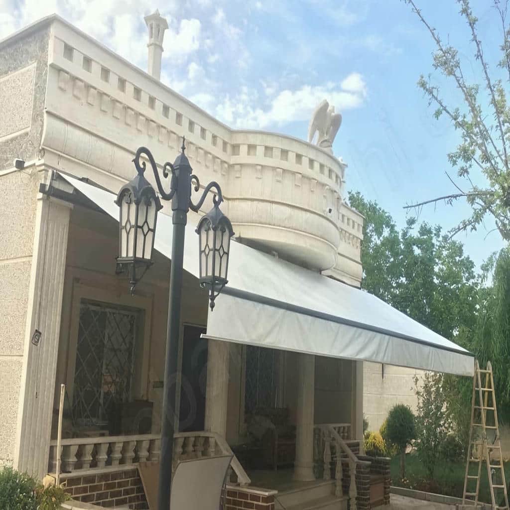 سایبان برقی کم صدا با طراحی مسکونی