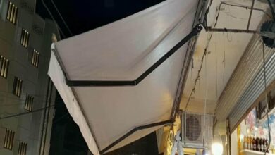سایبان ریموت دار با رنگ هماهنگ نما