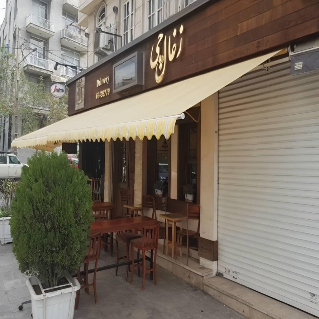 سایبان مغازه تاشو با پوشش مقاوم
