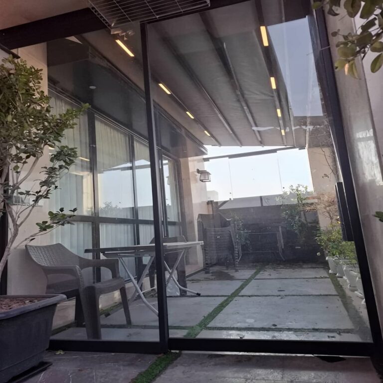 سقف متحرک پارچه ای با پارچه مقاوم سقف متحرک پارچه ای با پارچه مقاوم