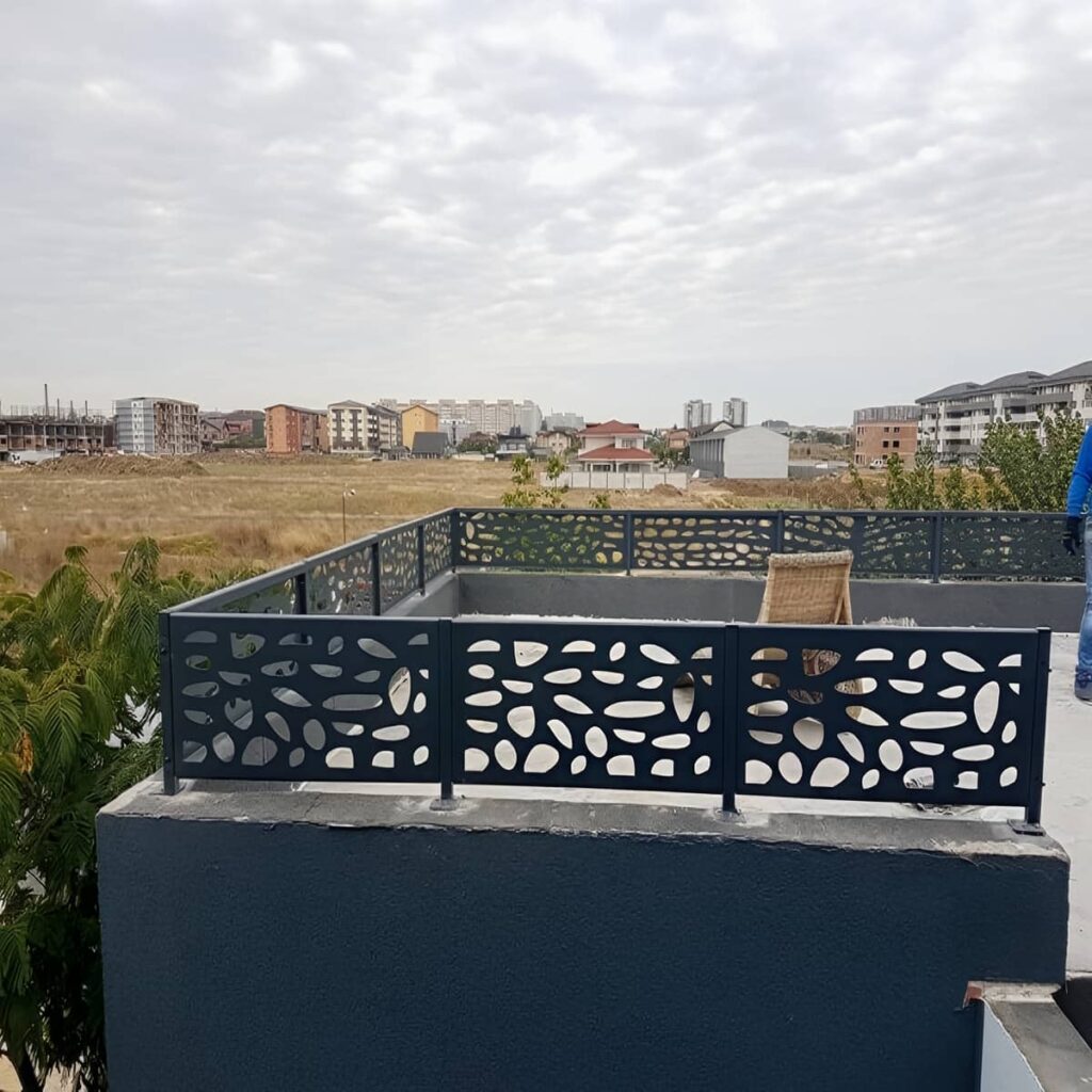 نرده آلومینیومی بالکن تراس مدرن