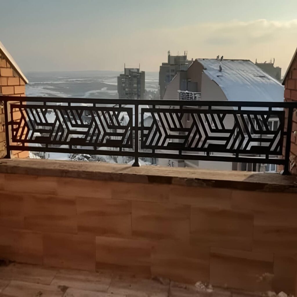 نرده دوبلکس سفارشی فلزی