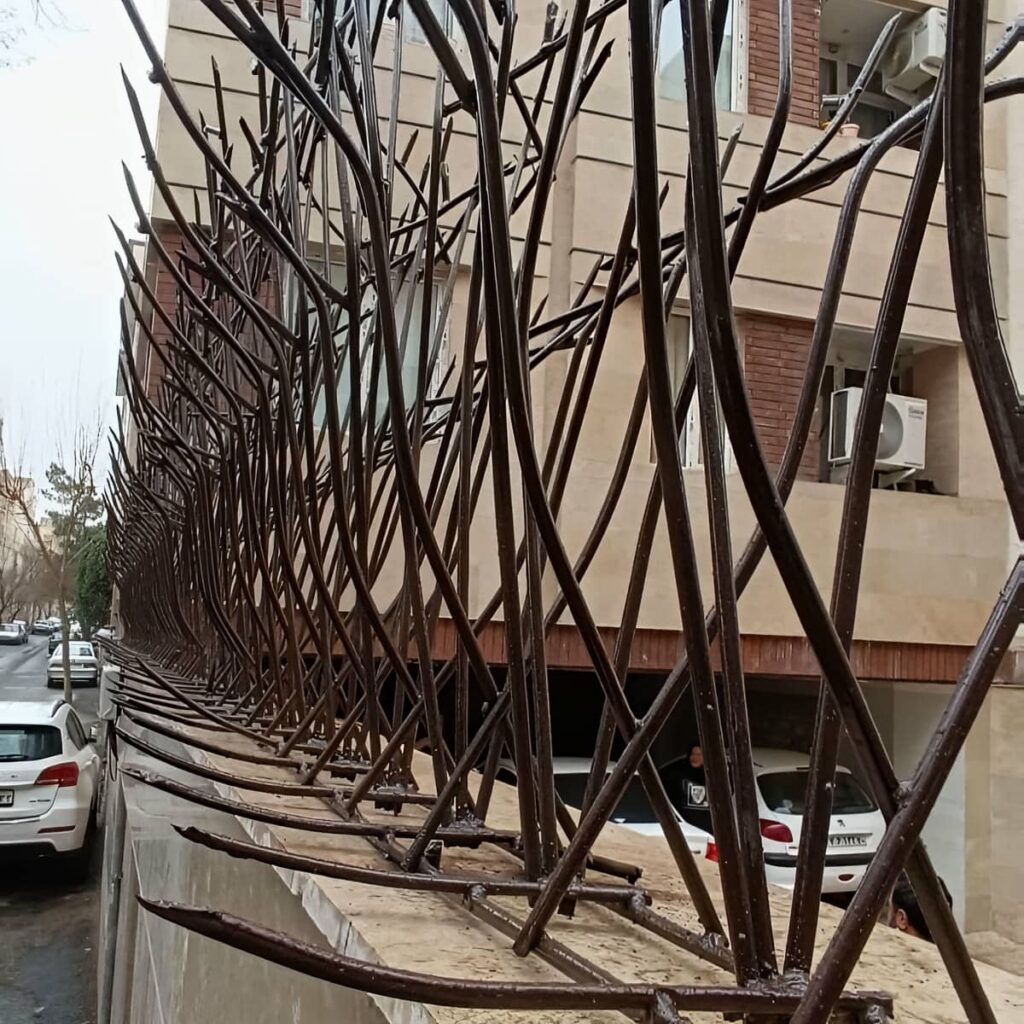حفاظ شاخ گوزنی طرح f فلزی