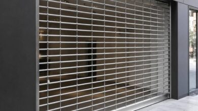 کرکره رول گیتر نمای کلاسیک فلزی