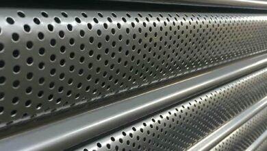کرکره پانچ دار مشبک فروشگاهی