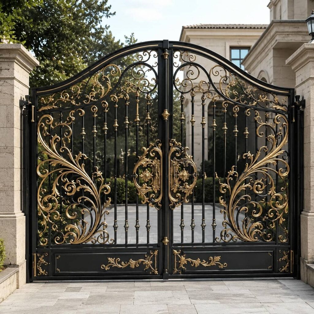 درب حیاط رنگ سفارشی