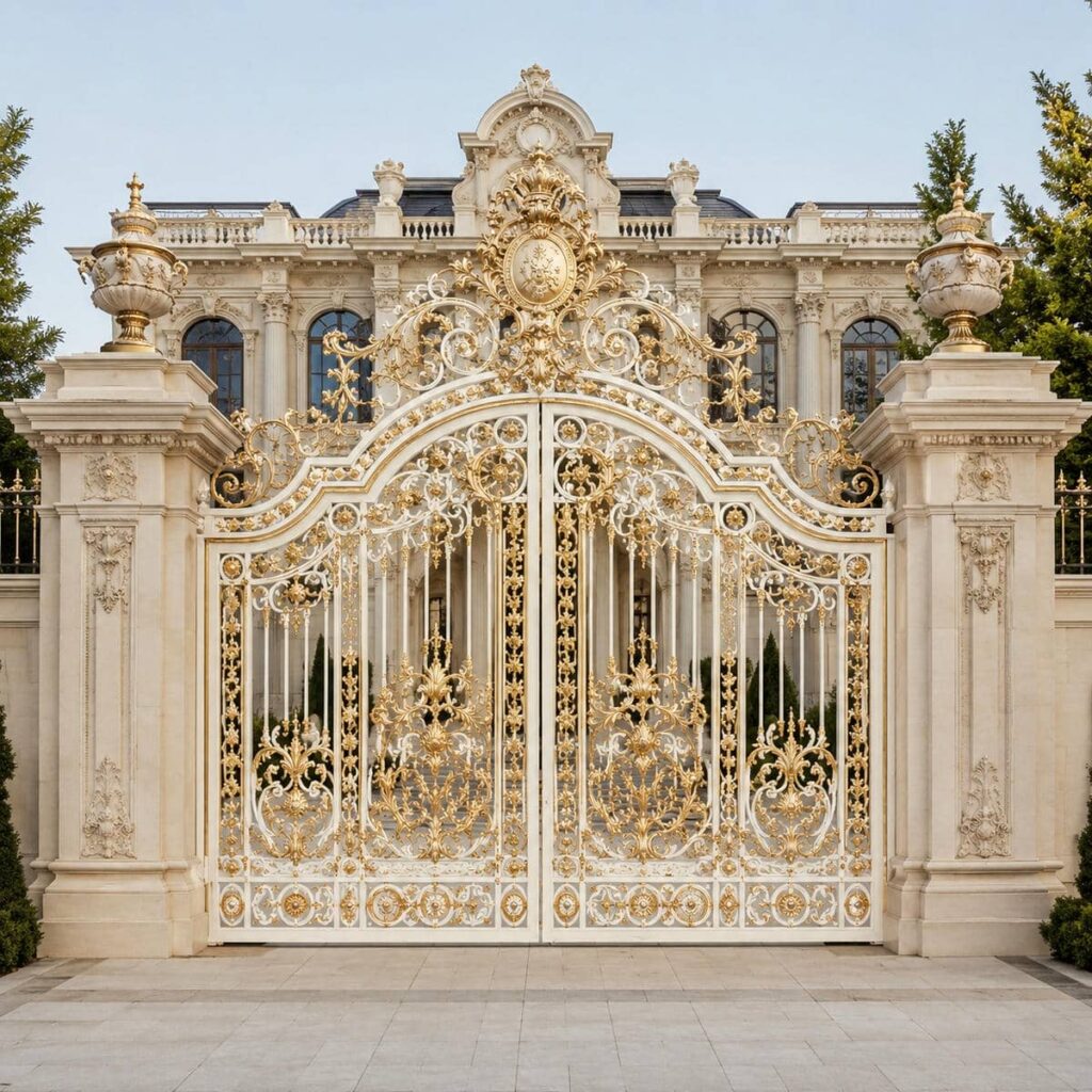 درب آهنی رنگ شده