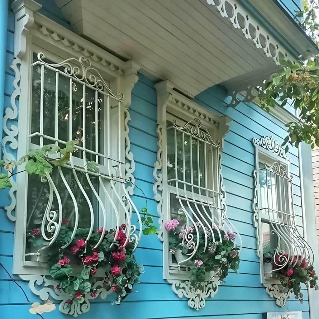 حفاظ پنجره ویلایی فرفورژه سفارشی