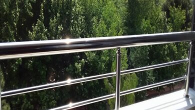 نرده بالکن ویلایی نمای مدرن مینیمال