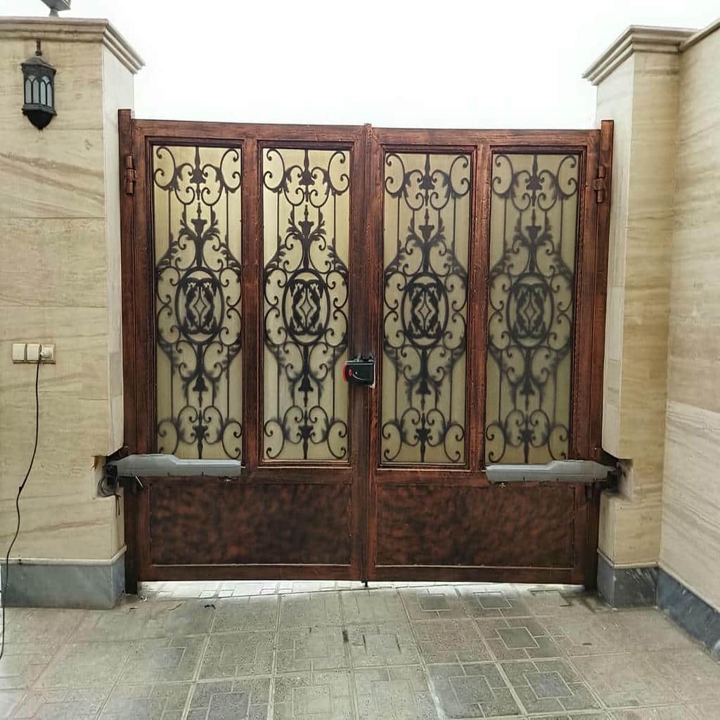 جک درب حیاط ریلی مناسب ورودی ساختمان