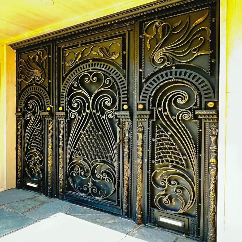 درب لاکچری حیاط آهنی مدرن