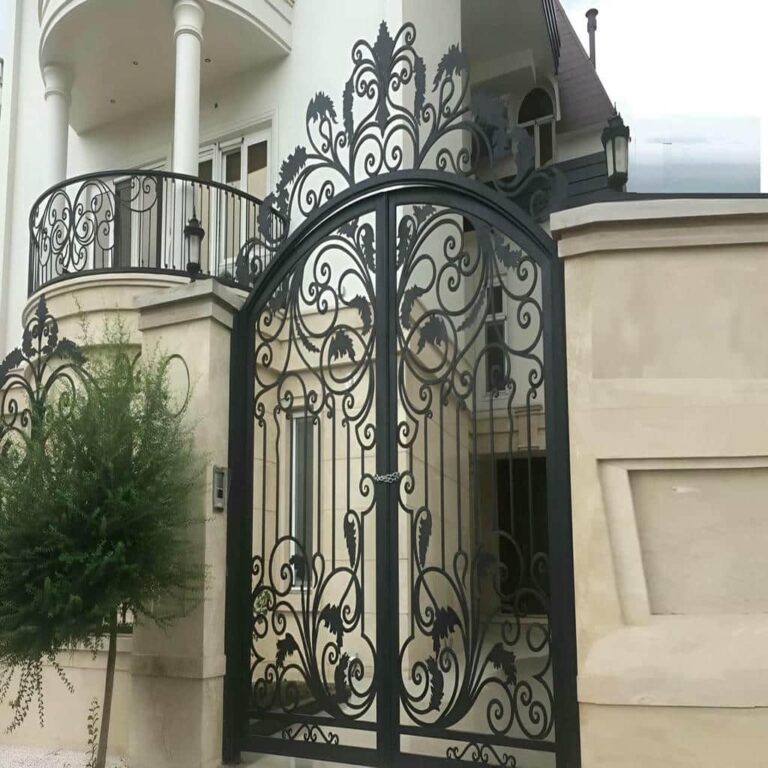 درب باغی فلزی با طراحی ورودی درب باغی فلزی با طراحی ورودی
