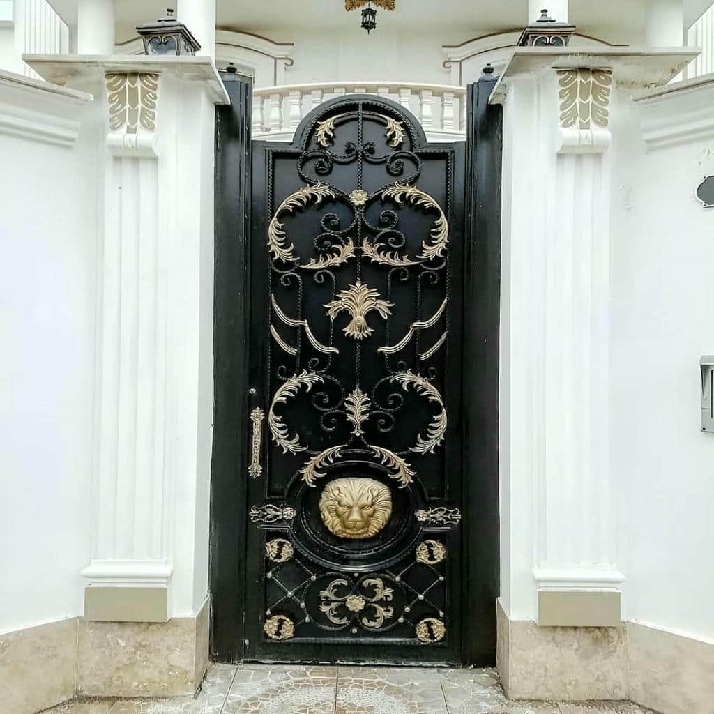 درب شهرکی دو لنگه برای ورودی