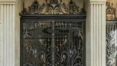 درب باغی فلزی با پوشش مقاوم