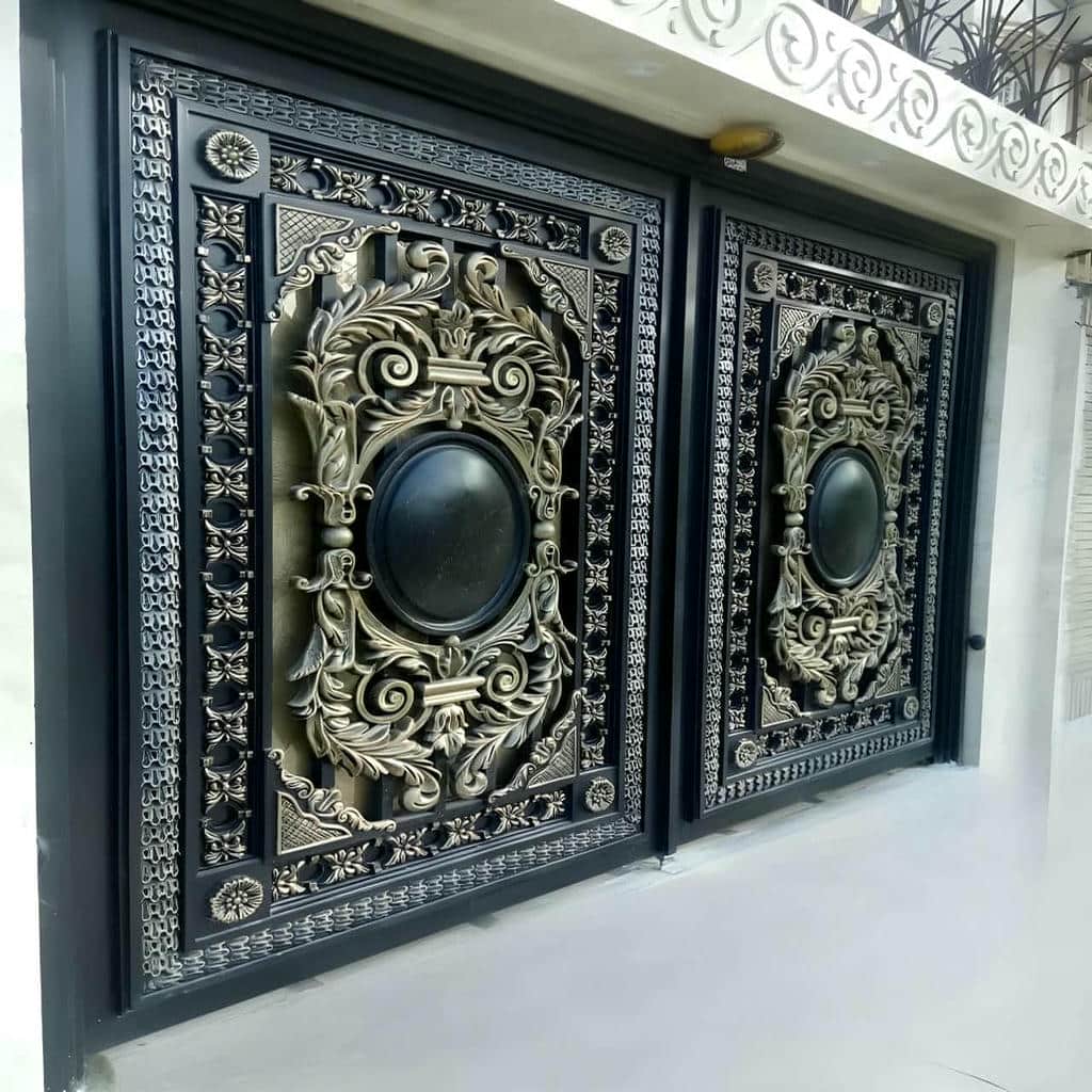 درب دو لنگه ساده برای ساختمان