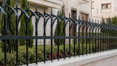 حفاظ دیوار حیاط مقاوم در برابر باد