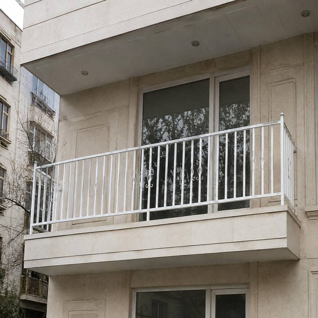 نرده کلاسیک بالکن با پوشش مقاوم سطحی