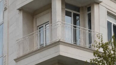 دست انداز راه پله فلزی مدرن