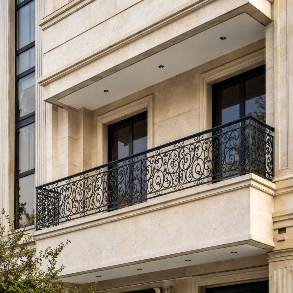 نرده بالکن ویلایی متریال مقاوم