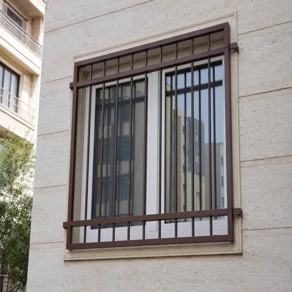 حفاظ پنجره دوجداره فلزی مقاوم