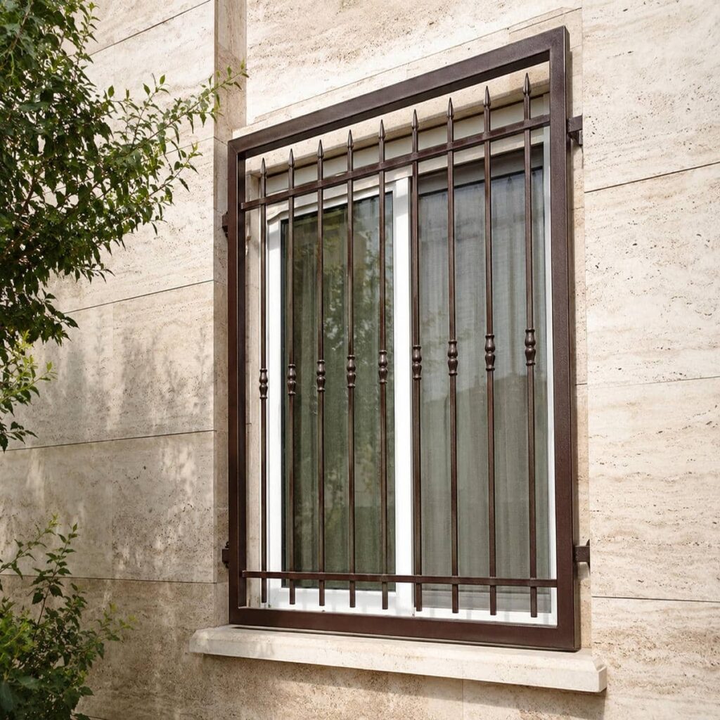 حفاظ پنجره دوجداره فرفورژه سفارشی