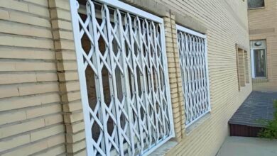 حفاظ پنجره متحرک فلزی رنگ شده
