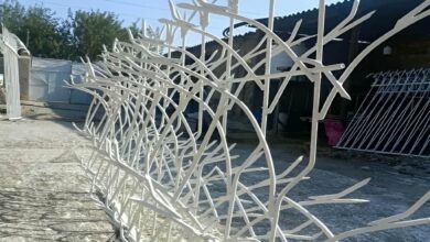 حفاظ غنچه ای فلزی برای دیوار ساختمان