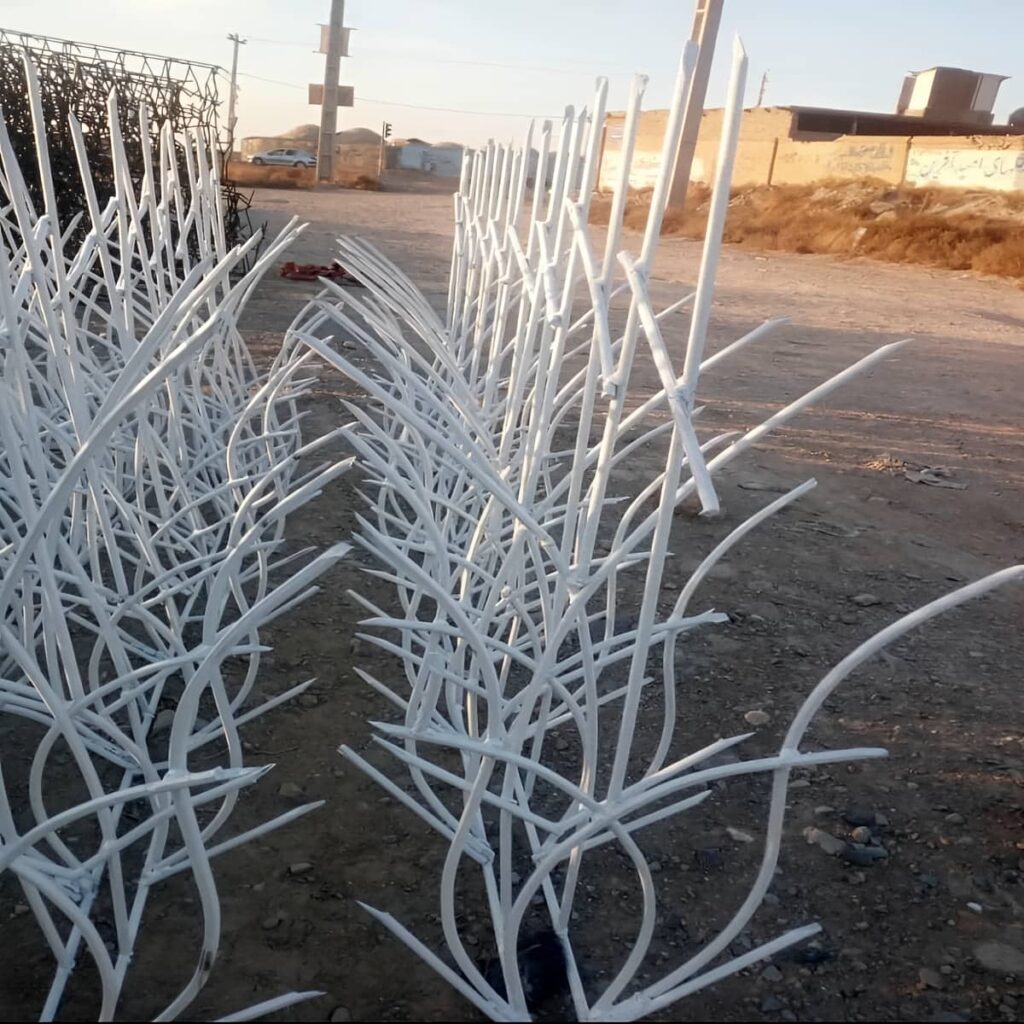 حفاظ دیوار فرفورژه روی ساختمان اهواز