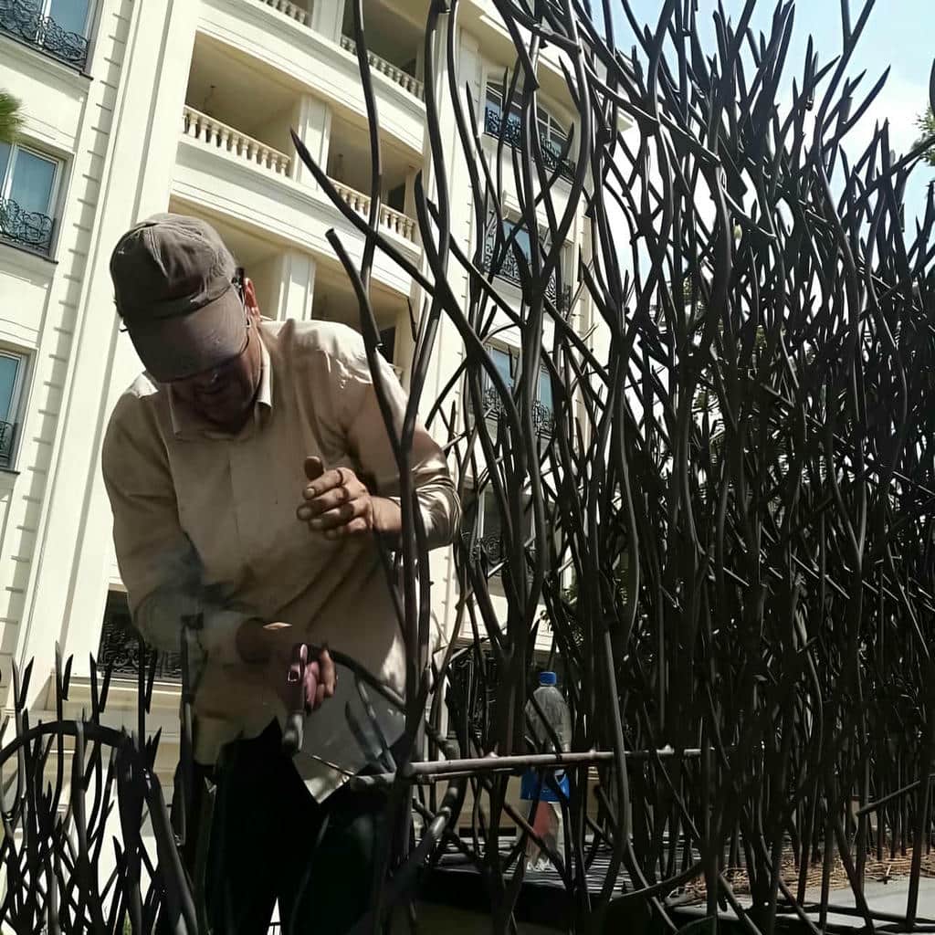 حفاظ دیوار فلزی آماده ارسال برای پروژه همدان