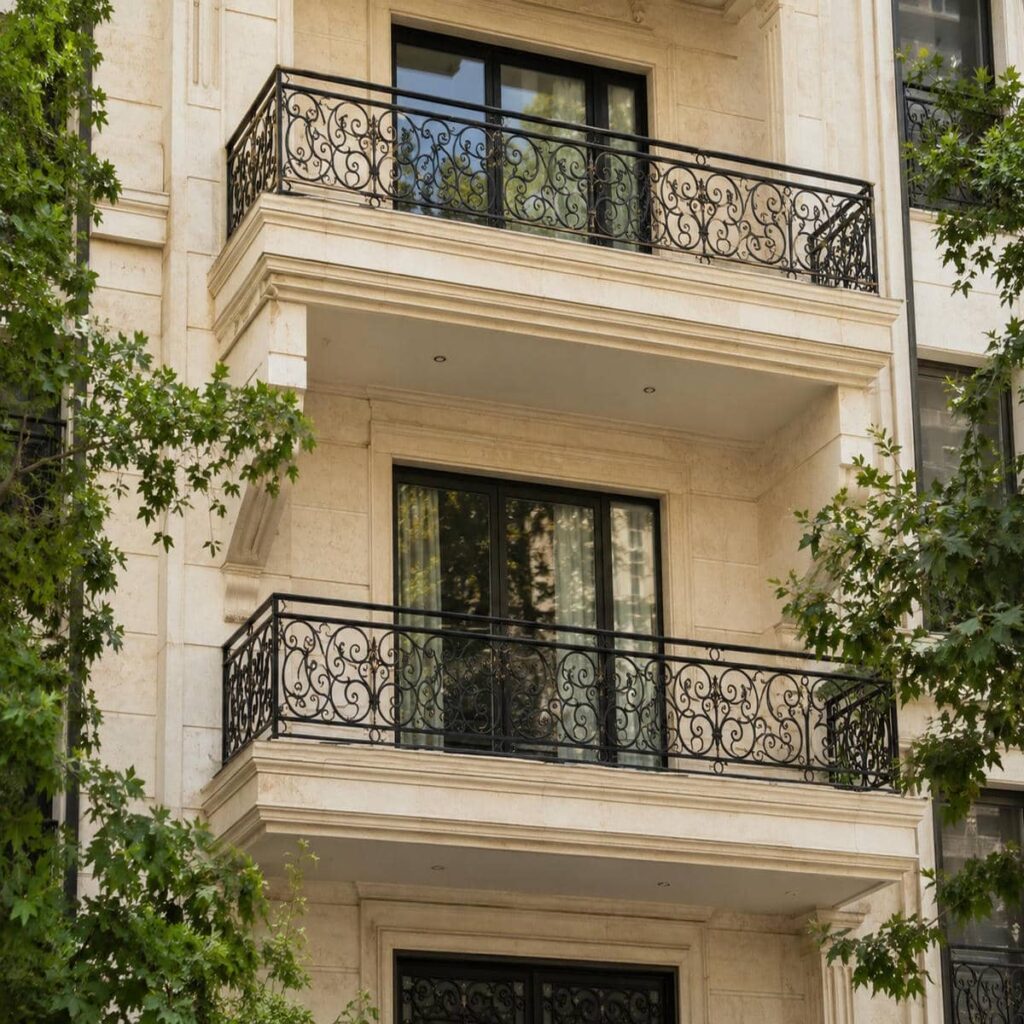 نرده بالکن ساده کرمانشاه برای دهانه سفارشی