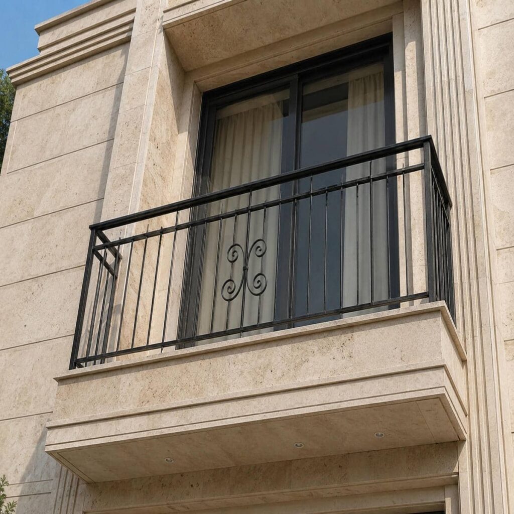 نرده بالکن فلزی استان قزوین با ابعاد اختصاصی