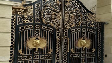 درب حیاط ساده سفارشی در استان قم