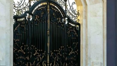 درب حیاط سفارشی با ابعاد دقیق در اردبیل