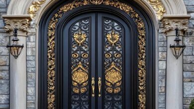 درب حیاط سفارشی با ابعاد دقیق در استان چهارمحال و بختیاری