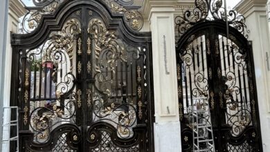 درب حیاط سفارشی با ابعاد دقیق در بیرجند