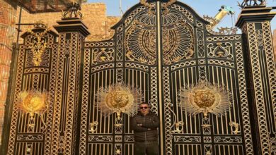 درب حیاط سفارشی در استان سیستان و بلوچستان با ابعاد کم عرض