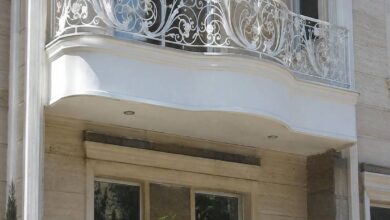 نرده بالکن سفارشی استان آذربایجان شرقی با رنگ مشکی