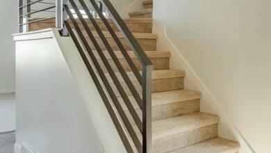 نرده راه پله فرفورژه مشکی در شهرکرد
